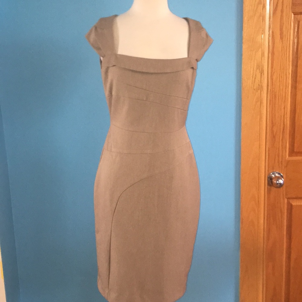 Brown sleeveless gorgeous dress. Size 6